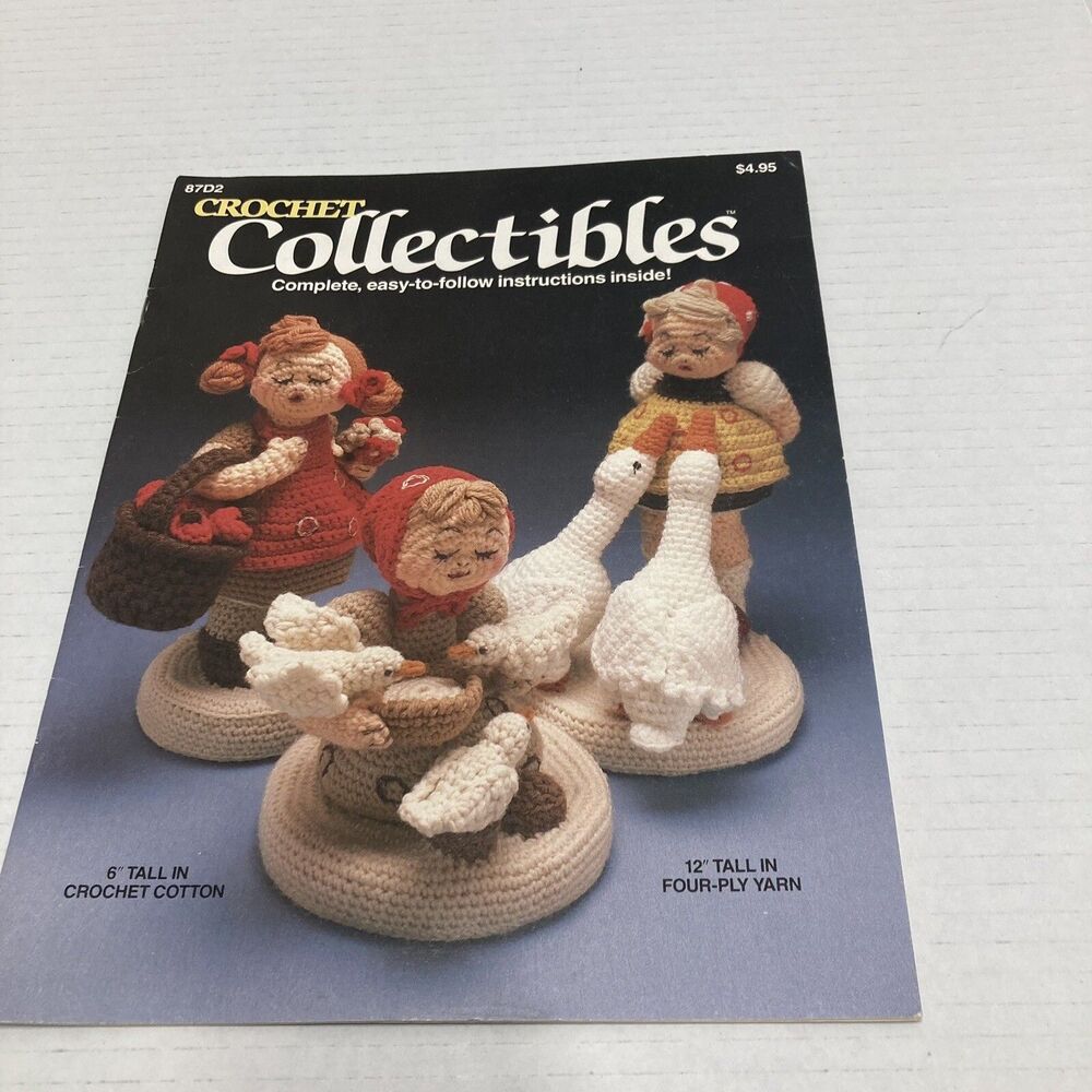 Crochet Collectibles - 3 Yarn or Thread Girl Sculpture Patterns